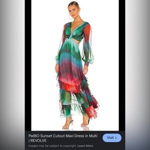 PatBo Sunset Cut out Maxi dress